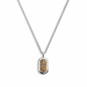Shinola 21mm Petoskey Tag Necklace - Sterling Silver