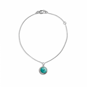 Shinola Heirloom Turquoise Charm Bracelet