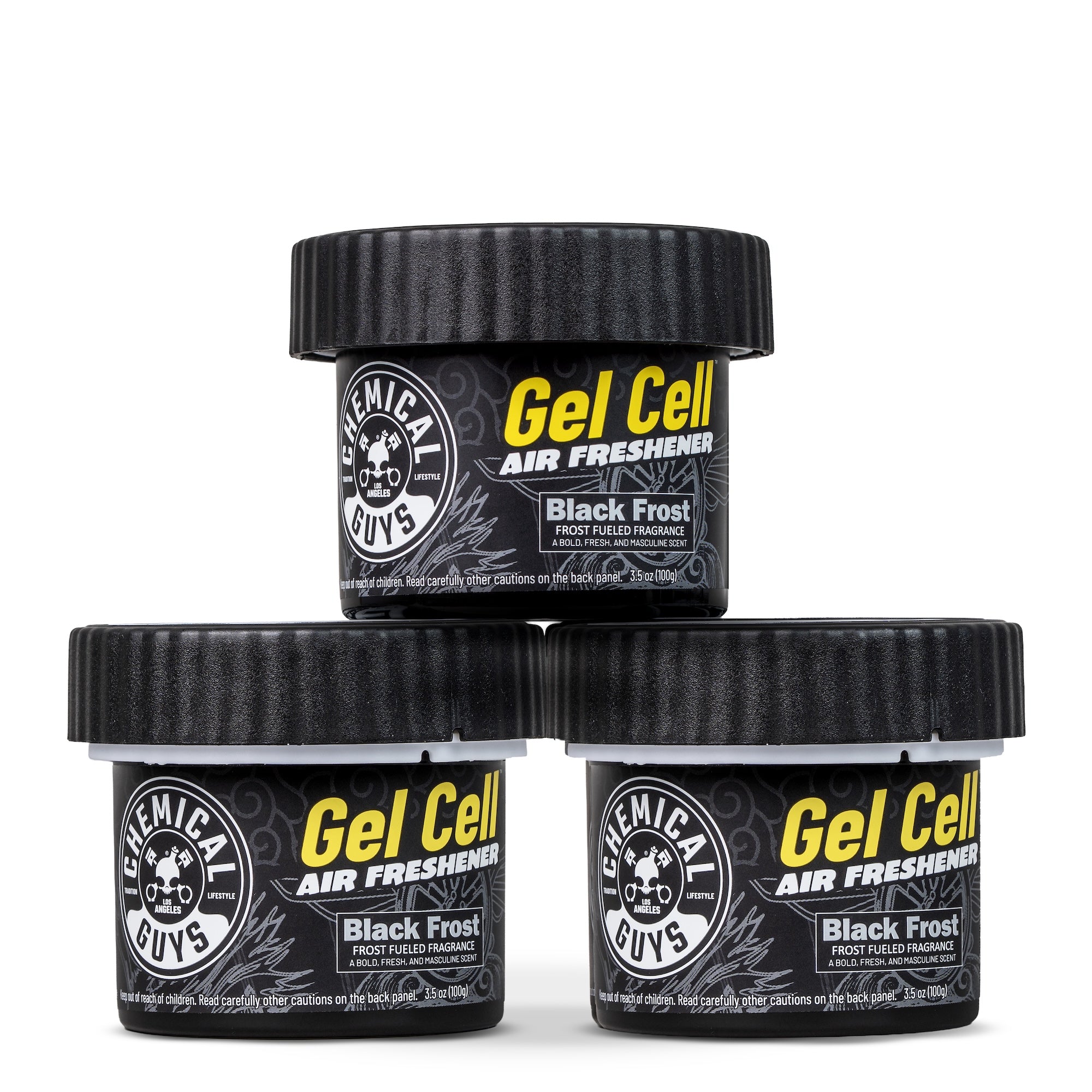 Chemical Guys Black Frost Air Freshener Gel (3-Pack)