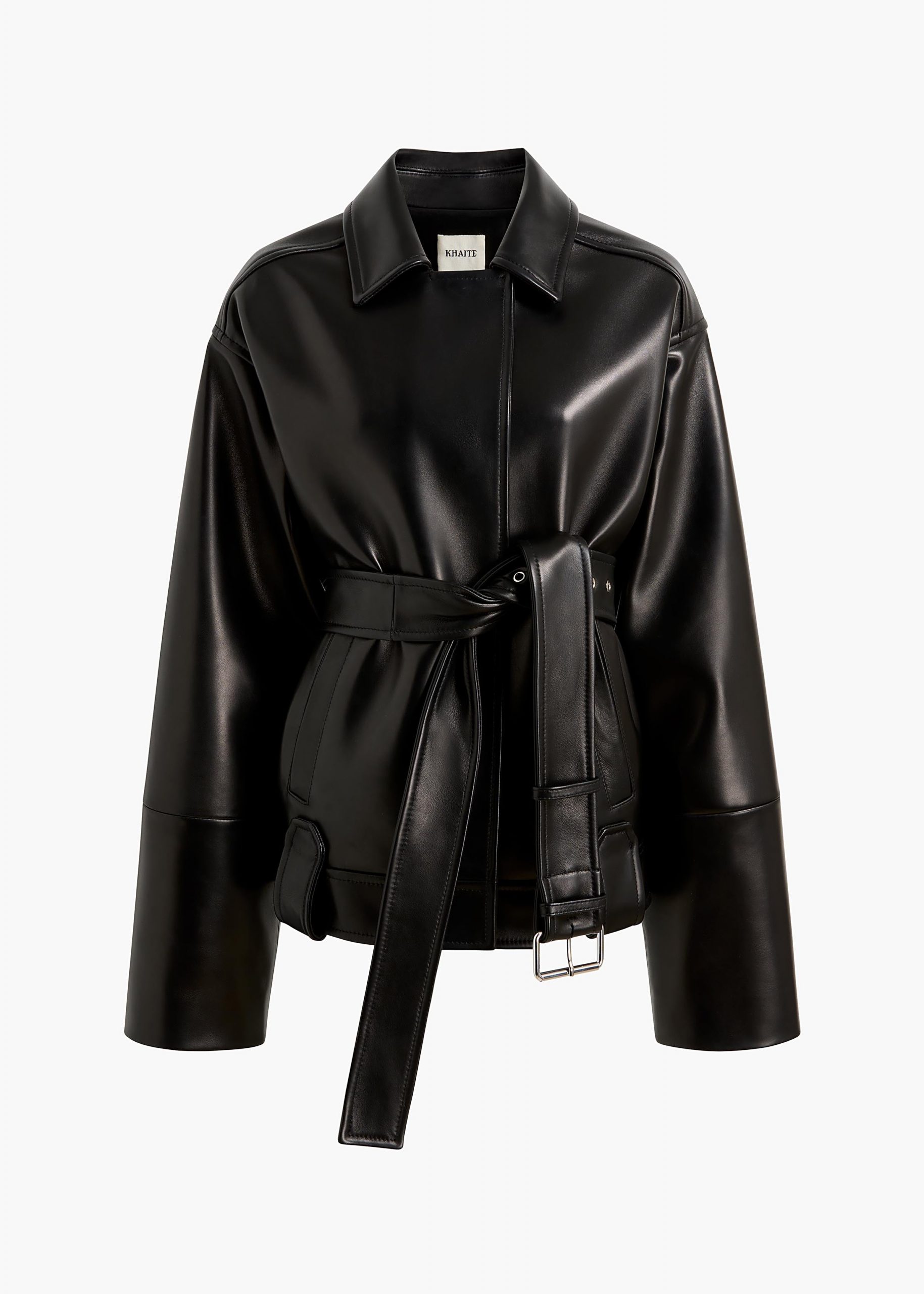 Khaite Alder Jacket in Black Leather
