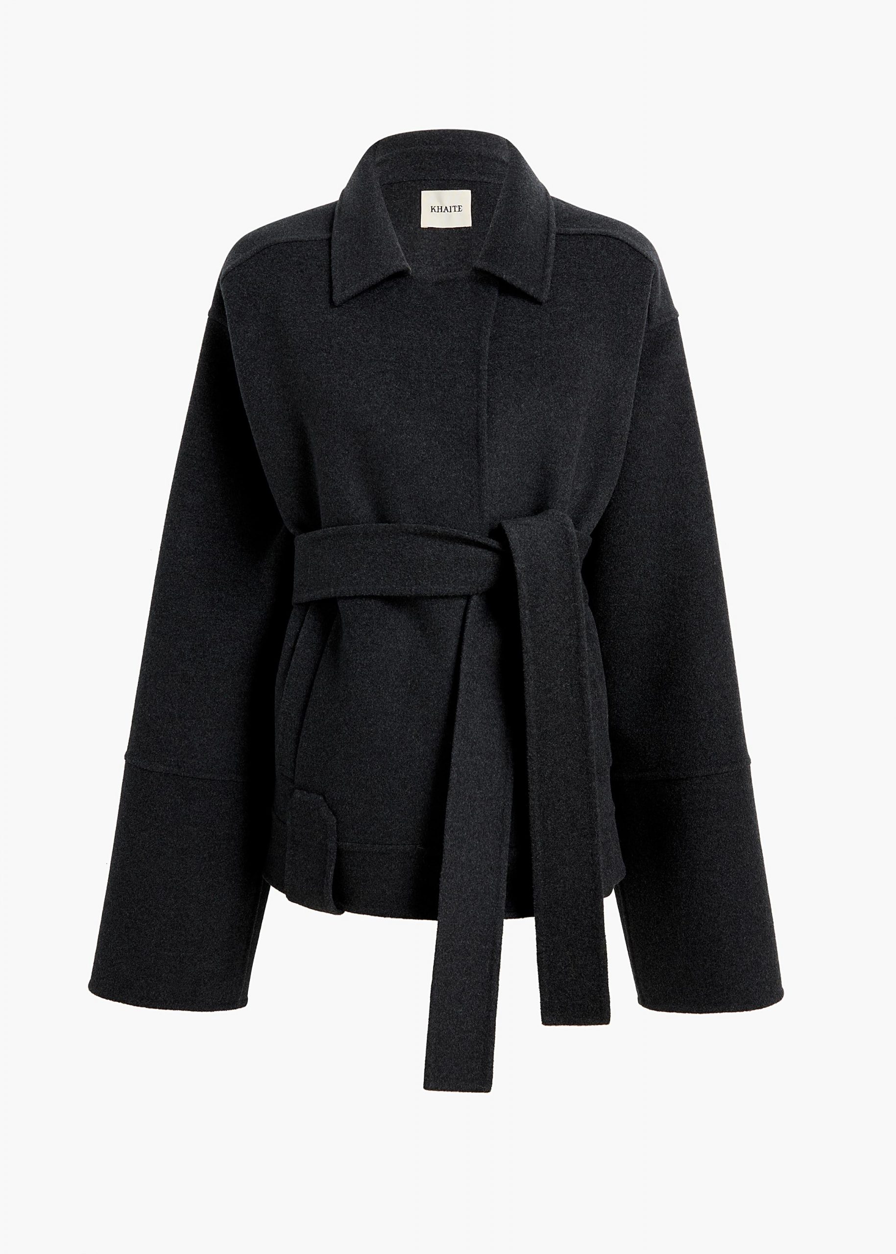 Khaite Alder Jacket in Charcoal Wool