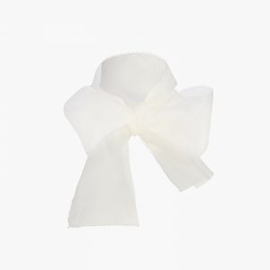 Khaite Allie Scarf in Chalk