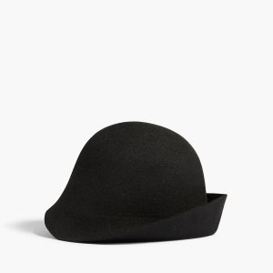 Khaite Arlo Clochet Hat in Black