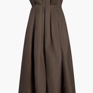 Khaite Astrid Skirt in Clove