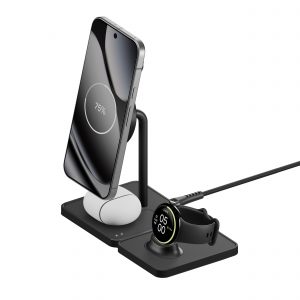 Mous Wireless Charging Stand and Pixel Watch Charger - Matte Black