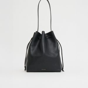 Mansurgavriel Drawstring Cabas - Black