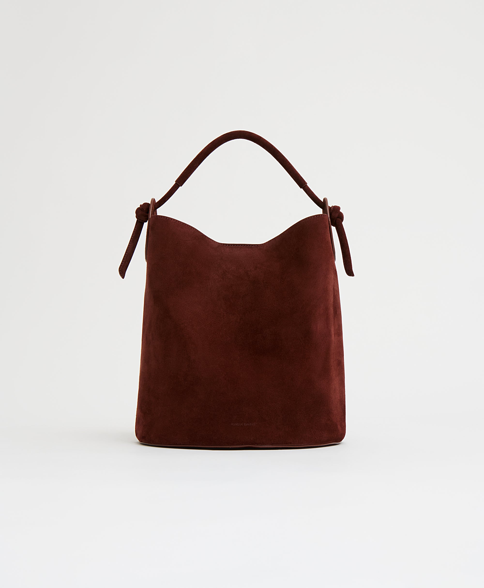 Mansurgavriel Fortuna Bucket - Chocolate Suede