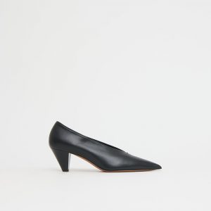 Mansurgavriel Kiki Heel - Black