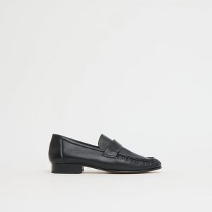 Mansurgavriel Ruched Loafer - Black