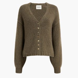 Khaite Axel Cardigan in Artichoke