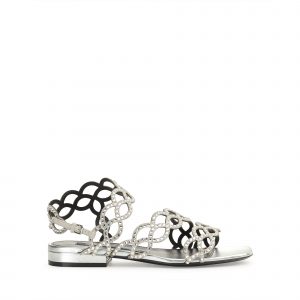 Sergio Rossi Mermaid Sandal - Silver