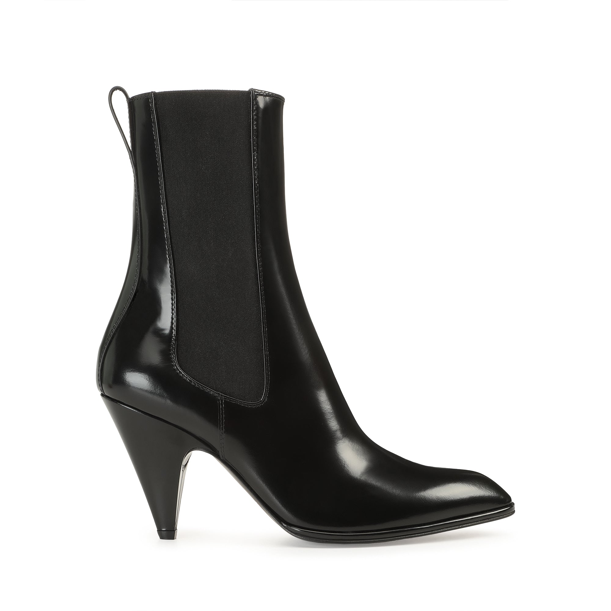 Sergio Rossi Beak Chelsea Boot - Black
