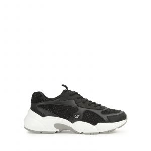 Sergio Rossi sr 0024 Crystal Sneaker - Black