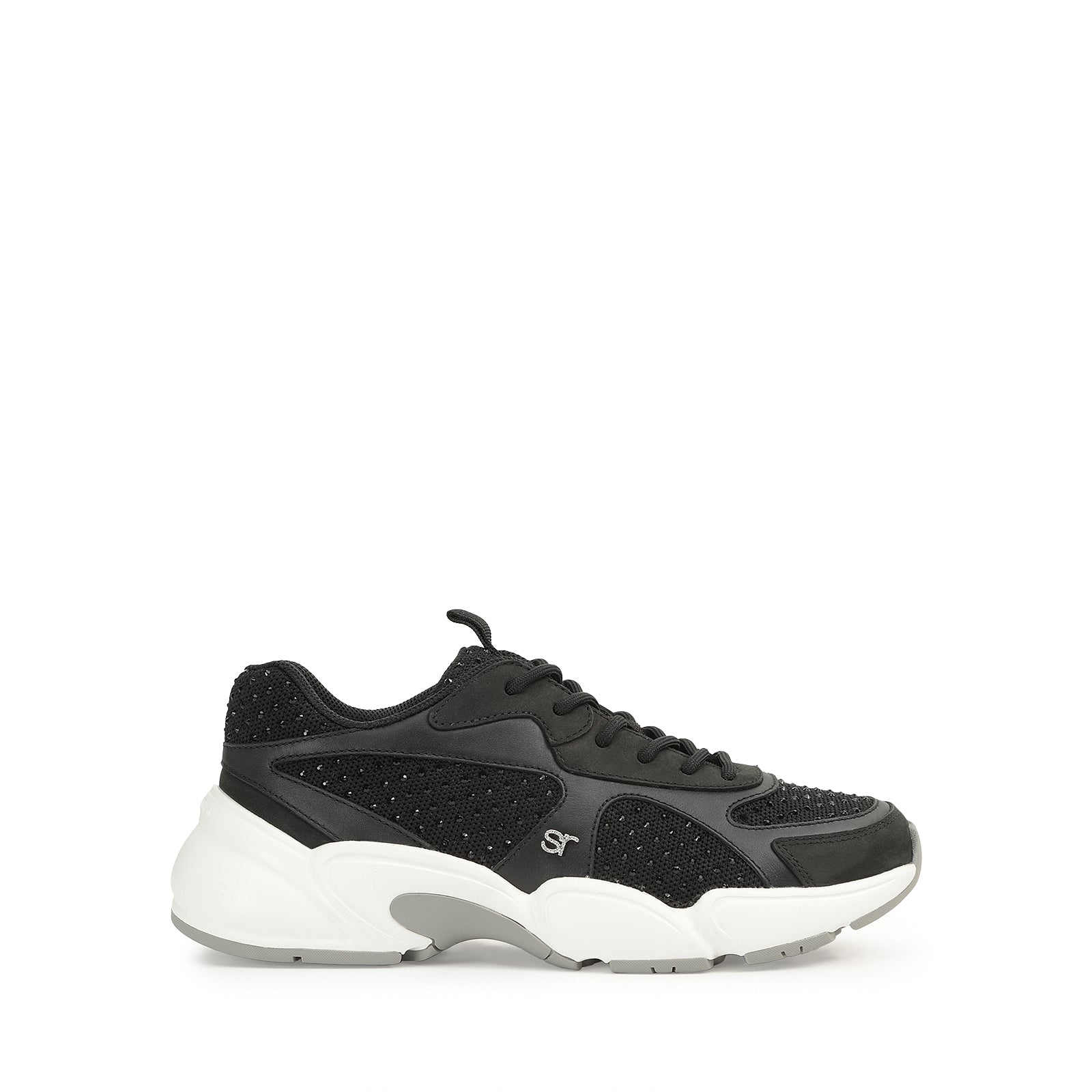 Sergio Rossi sr 0024 Crystal Sneaker - Black