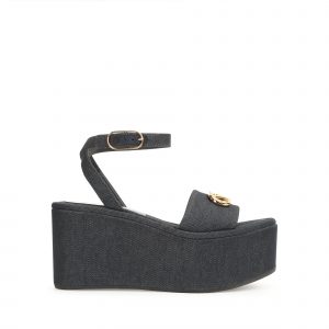 Sergio Rossi Surge Flatform Sandal - Indigo