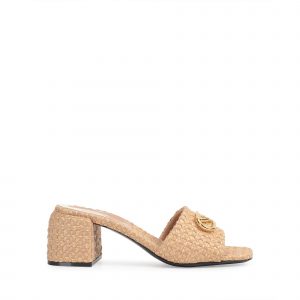Sergio Rossi Surge Mule - Straw