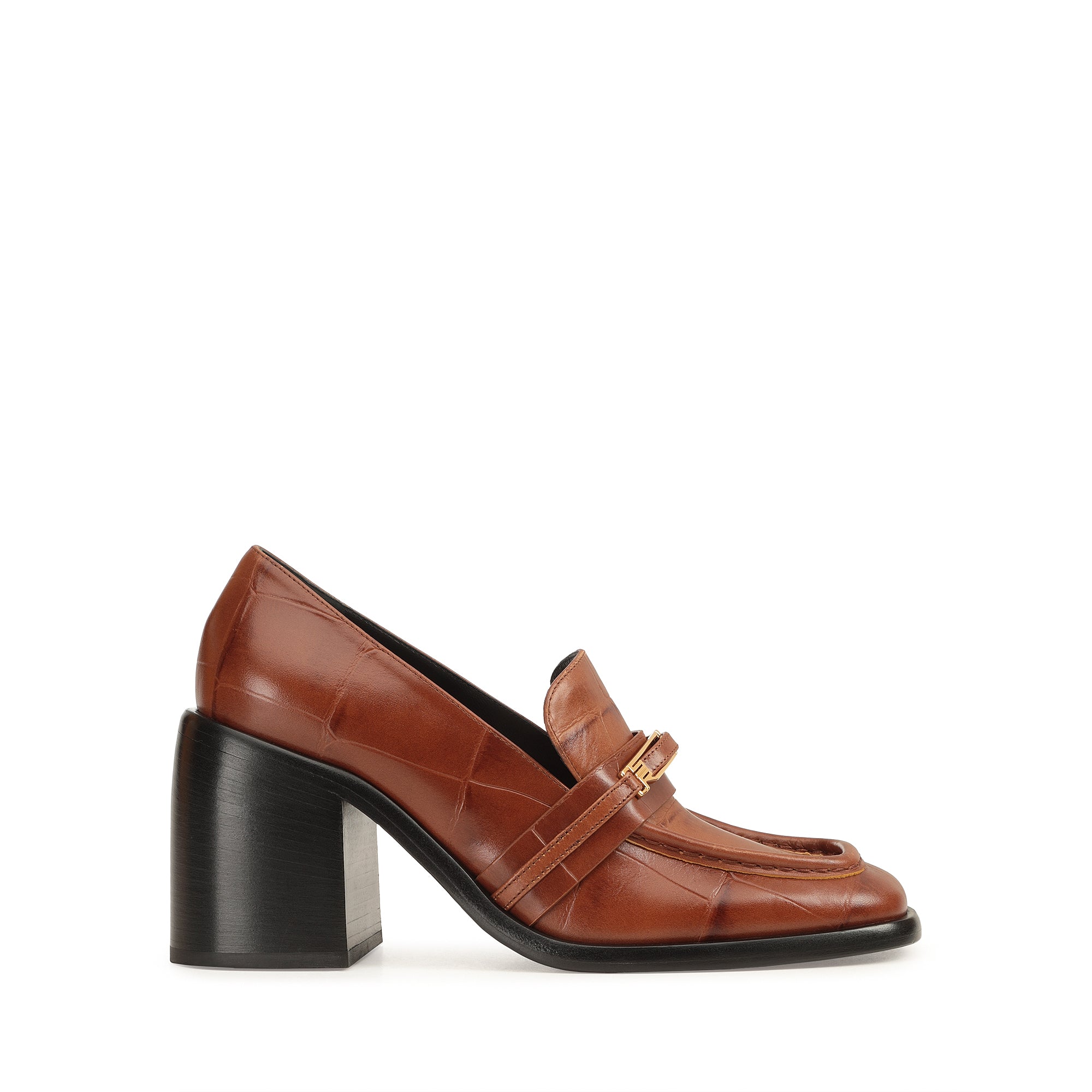 Sergio Rossi Bitt Loafer - Walnut
