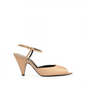 Sergio Rossi Beak Peep Toe Sandal - Slipper