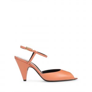 Sergio Rossi Beak Peep Toe Sandal - Uluru