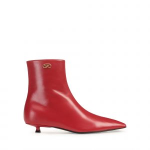 Sergio Rossi Surge Bootie - Lipstick