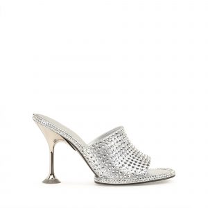 Sergio Rossi Orb Mule - Silver