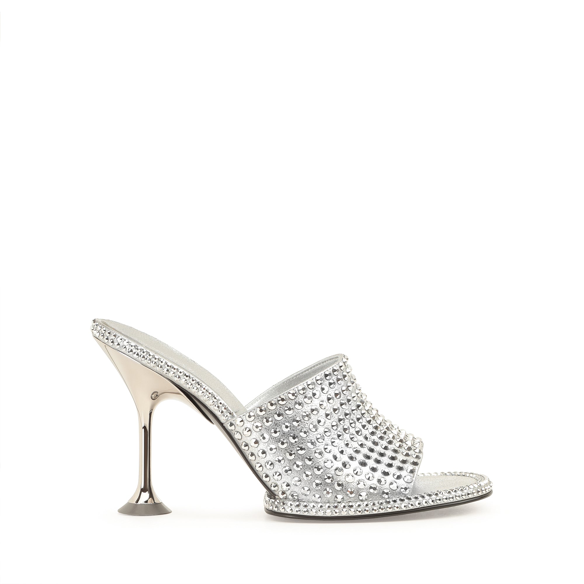 Sergio Rossi Orb Mule - Silver