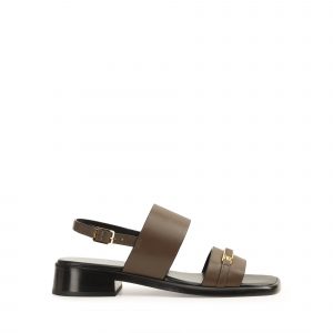 Sergio Rossi Bitt Sandal - Walnut