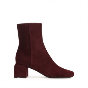 Sergio Rossi Convex Bootie - Wine