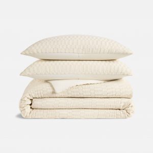 Brooklinen Woven Checkerboard Duvet Set