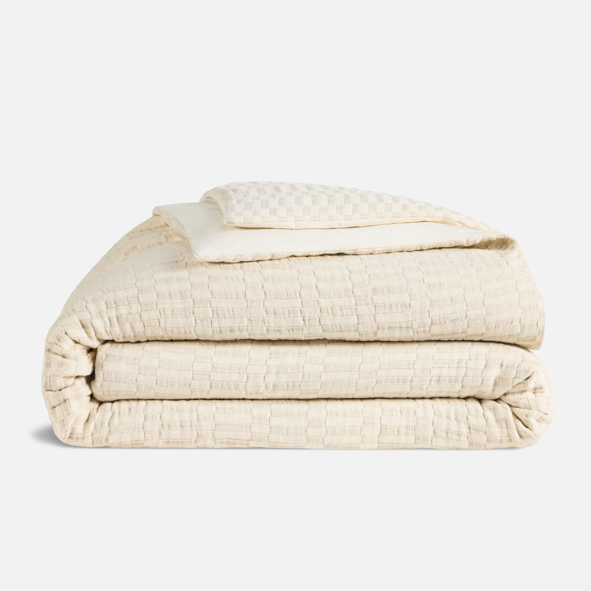 Brooklinen Woven Checkerboard Duvet Cover