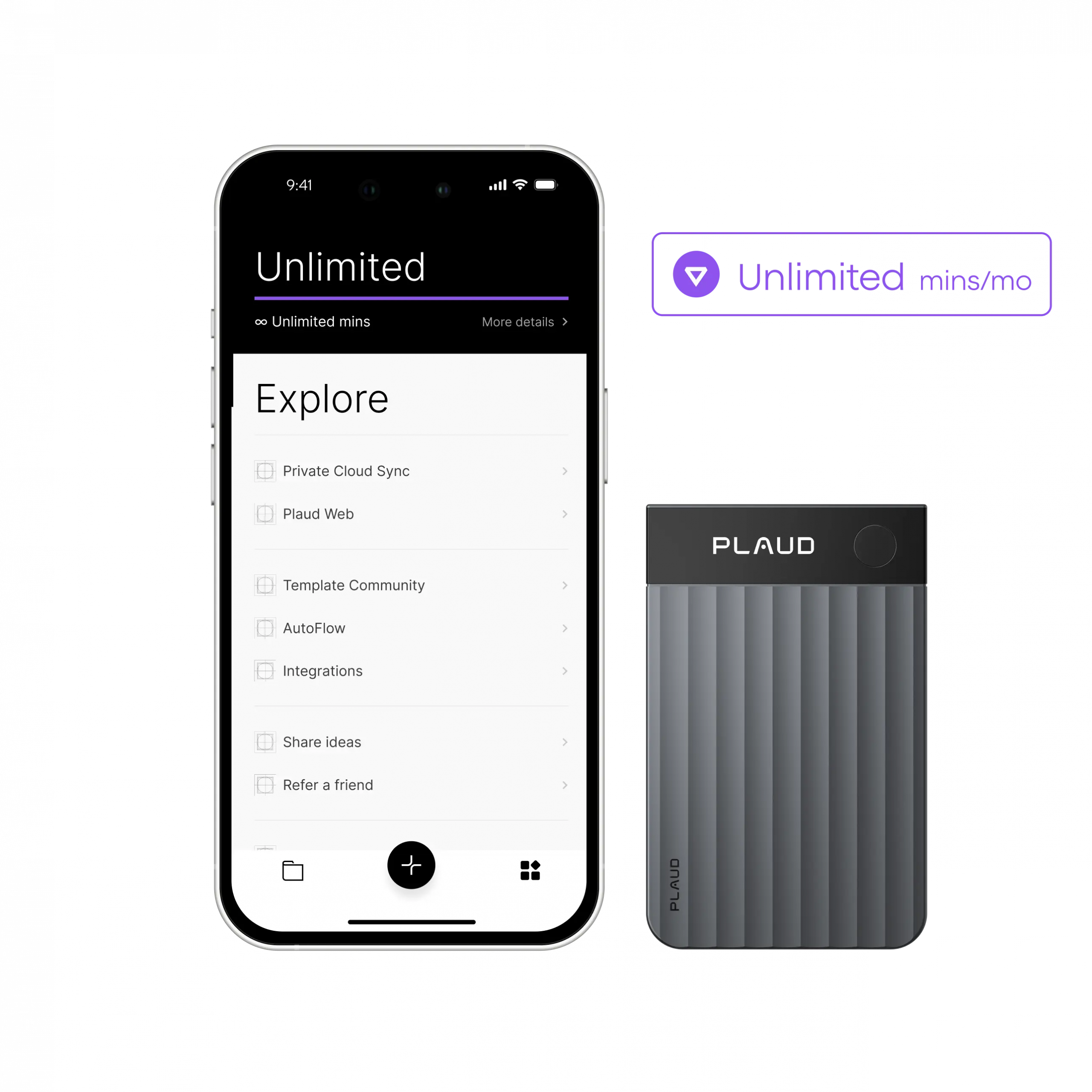Plaud Note Pro & AI Annual Unlimited Plan