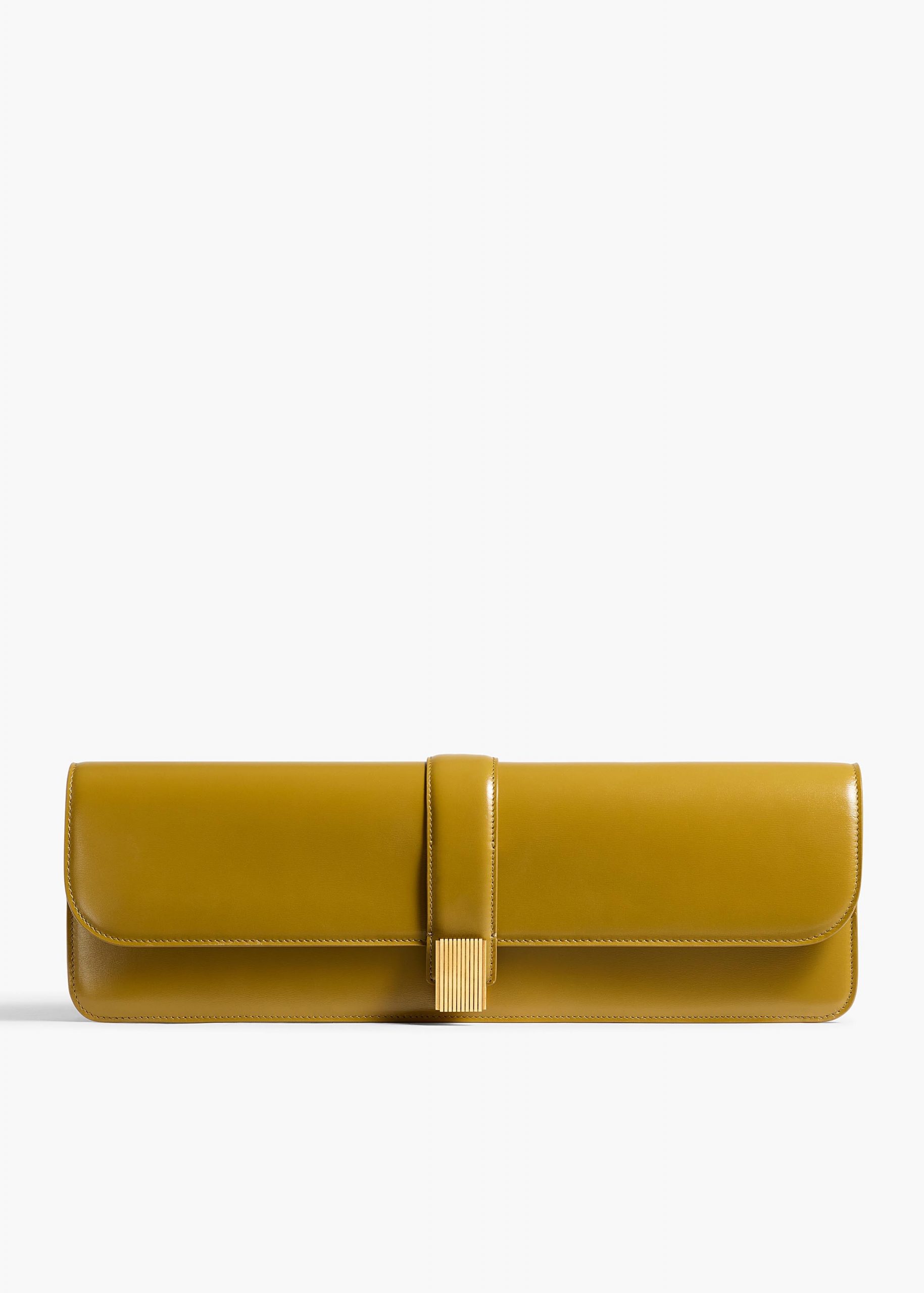 Khaite Blake Long Clutch in Golden Olive
