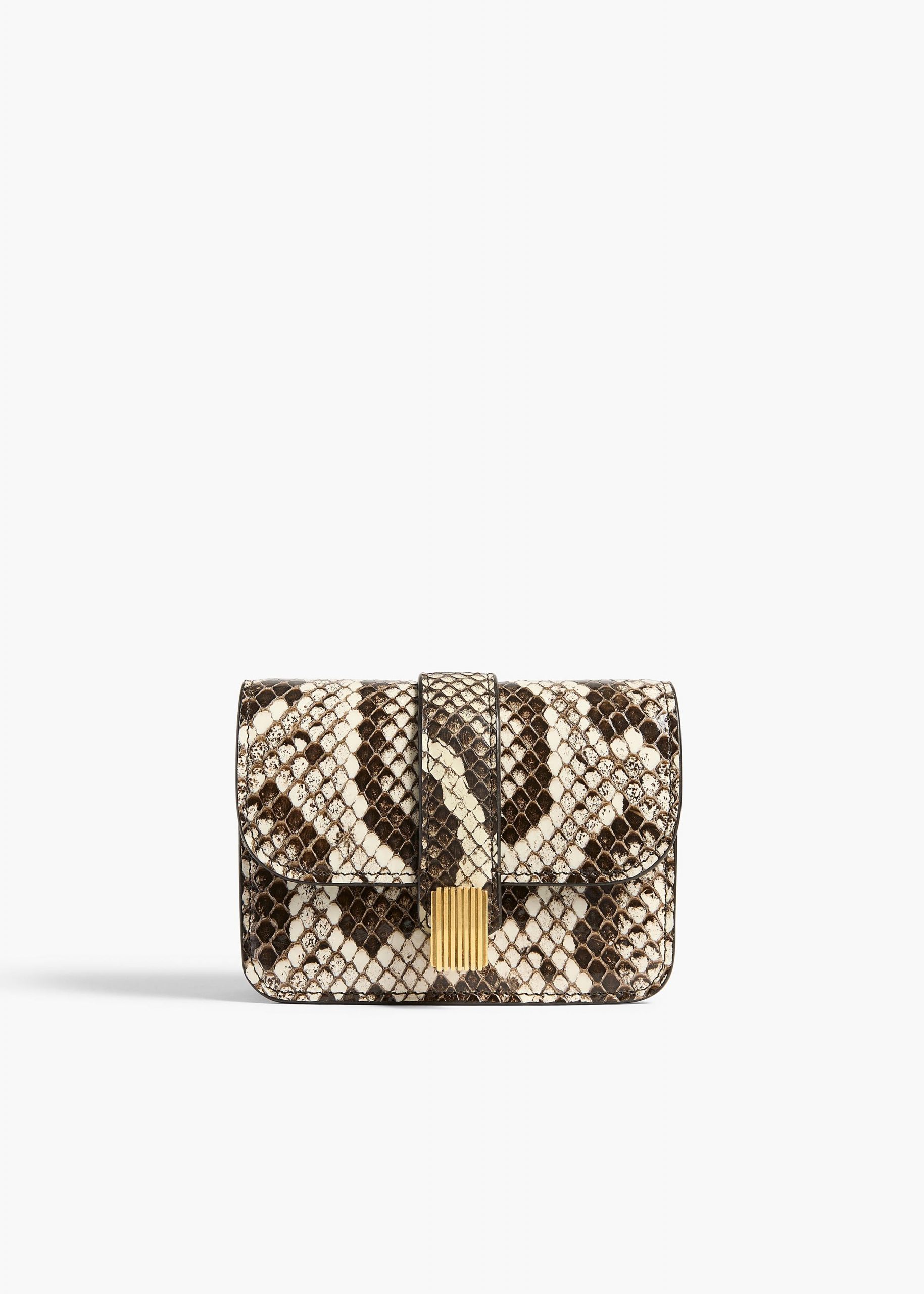 Khaite Blake Nano Bag in Natural Python