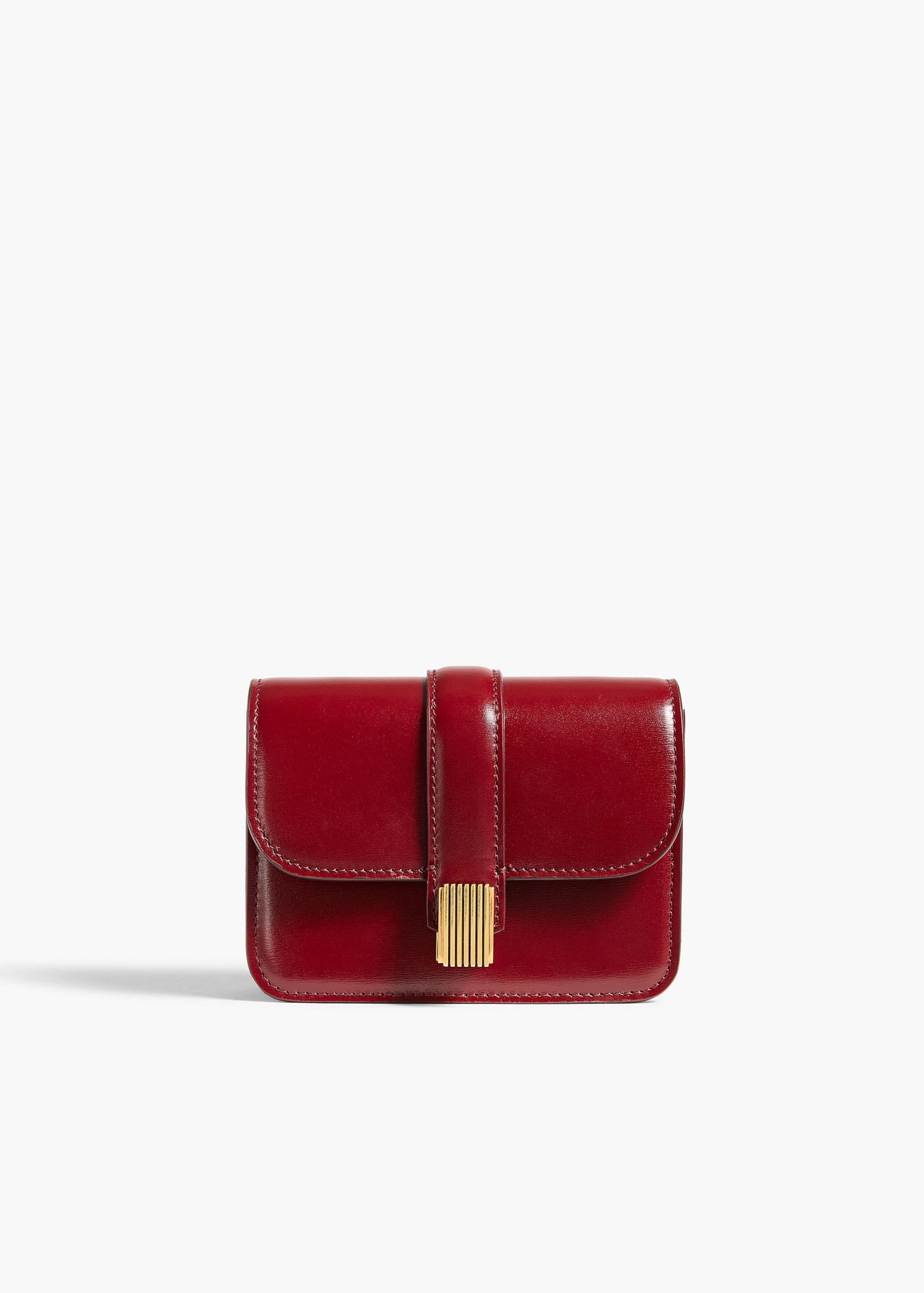 Khaite Blake Nano Bag in Oxblood