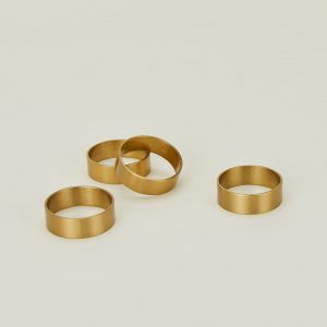 Hawkins New York Brass Napkin Rings, Set of 4