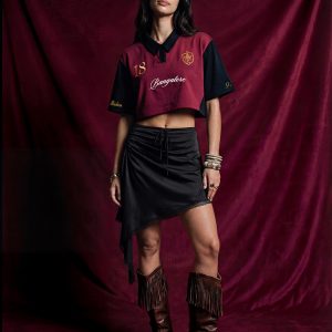 Shop Football Bangalore Women's Oversized Cropped Polo