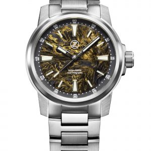 Zelos Aurora Field 42mm Ti 'Gold Carbon'