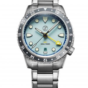 Zelos Mako 300m GMT 'Sky Blue'