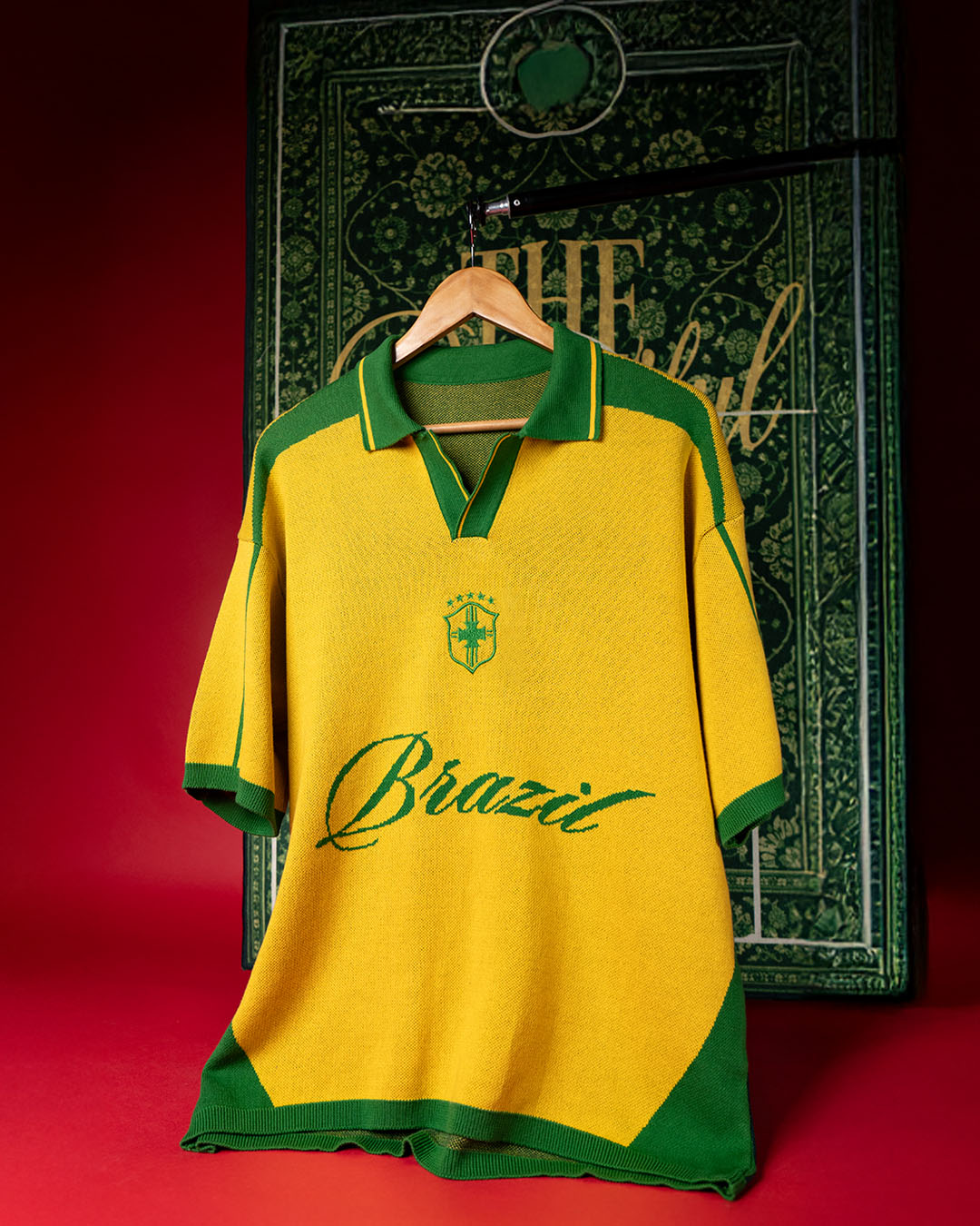 Shop Football Brazil Knit Polo