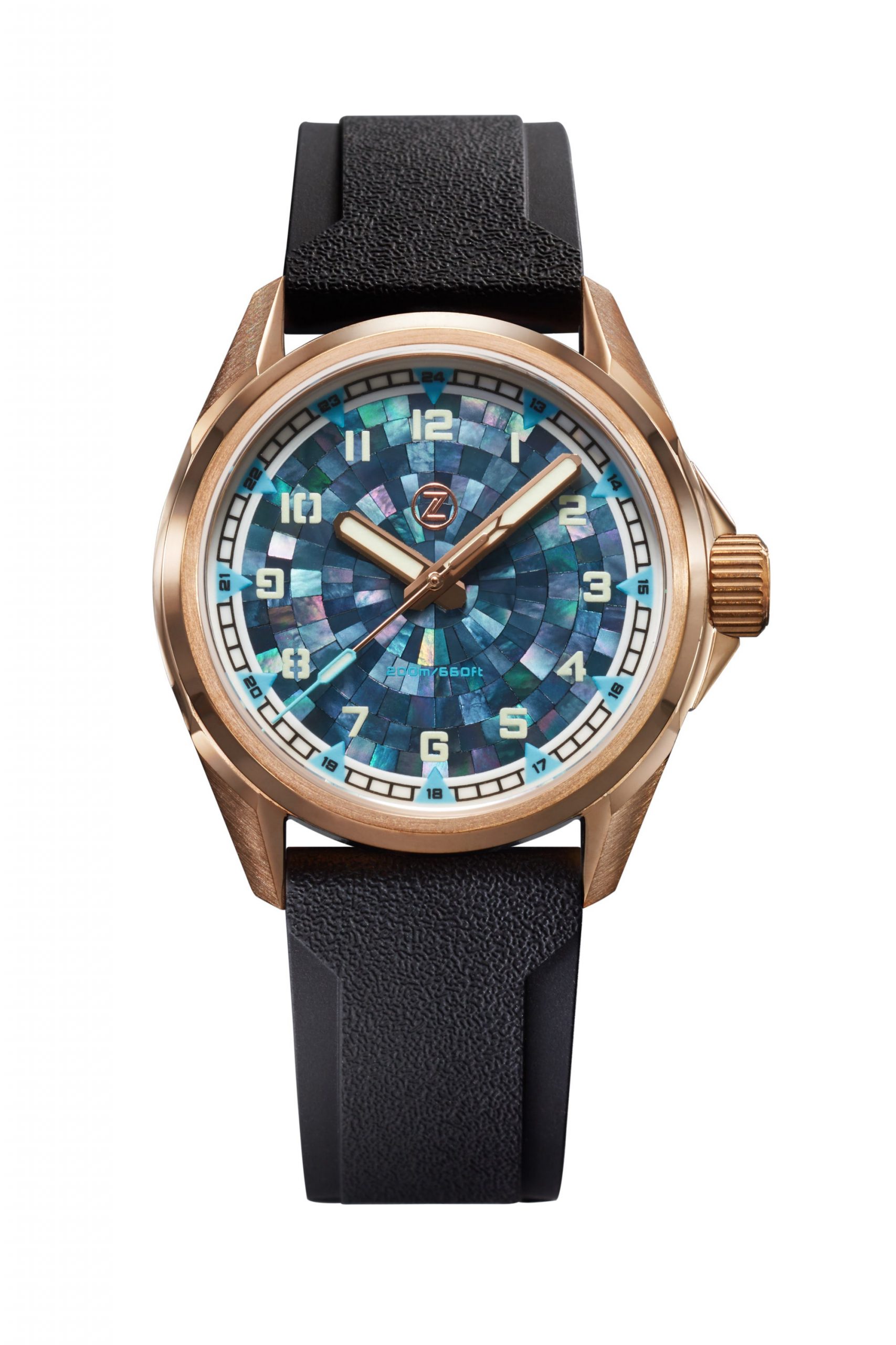 Zelos Swordfish Field 38mm Bronze 'MOP'