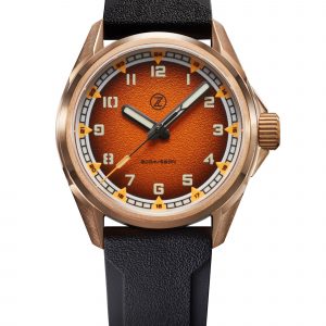 Zelos Swordfish Field 38mm Bronze 'Burnt Orange'