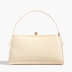 Khaite Cate Bag in Champagne Alligator