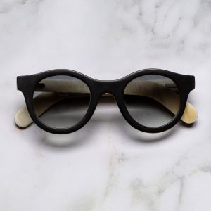 Cutler and Gross 0737 Round Horn Sunglass