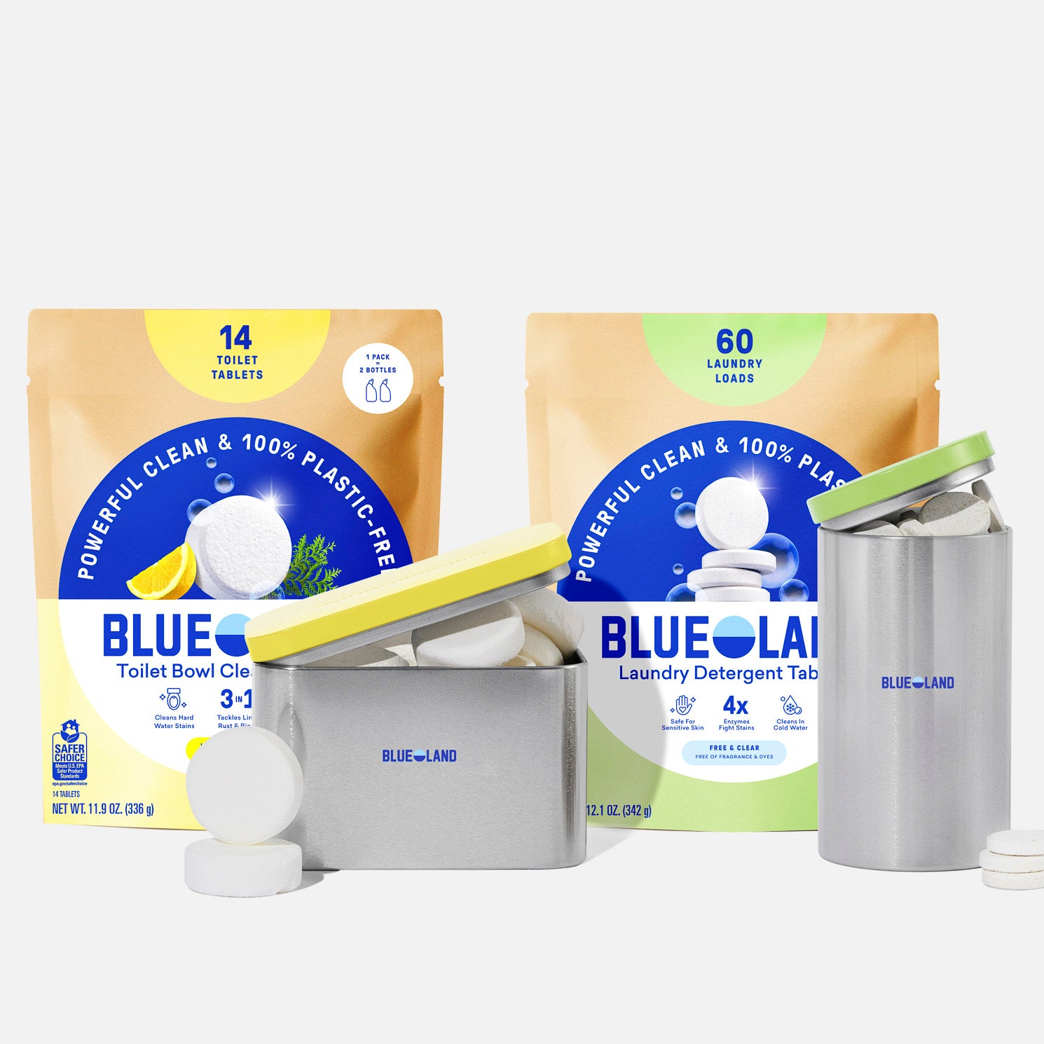 Blueland Laundry Detergent & Toilet Bowl Cleaner Kit