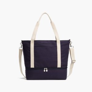 Loandsons Catalina Deluxe Tote - Eco Friendly Canvas - Deep Navy