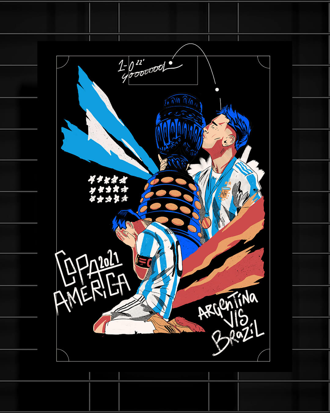Shop Football Copa America Champions - Poster