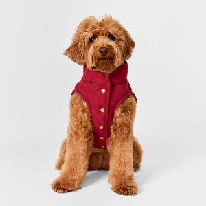 The Foggy Dog Currant Sherpa-Lined Reversible Dog Jacket
