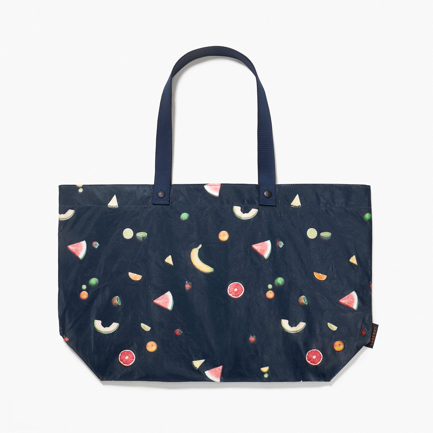 Loandsons Del Mar Packable Tote Large - Tyvek - Navy Fruit