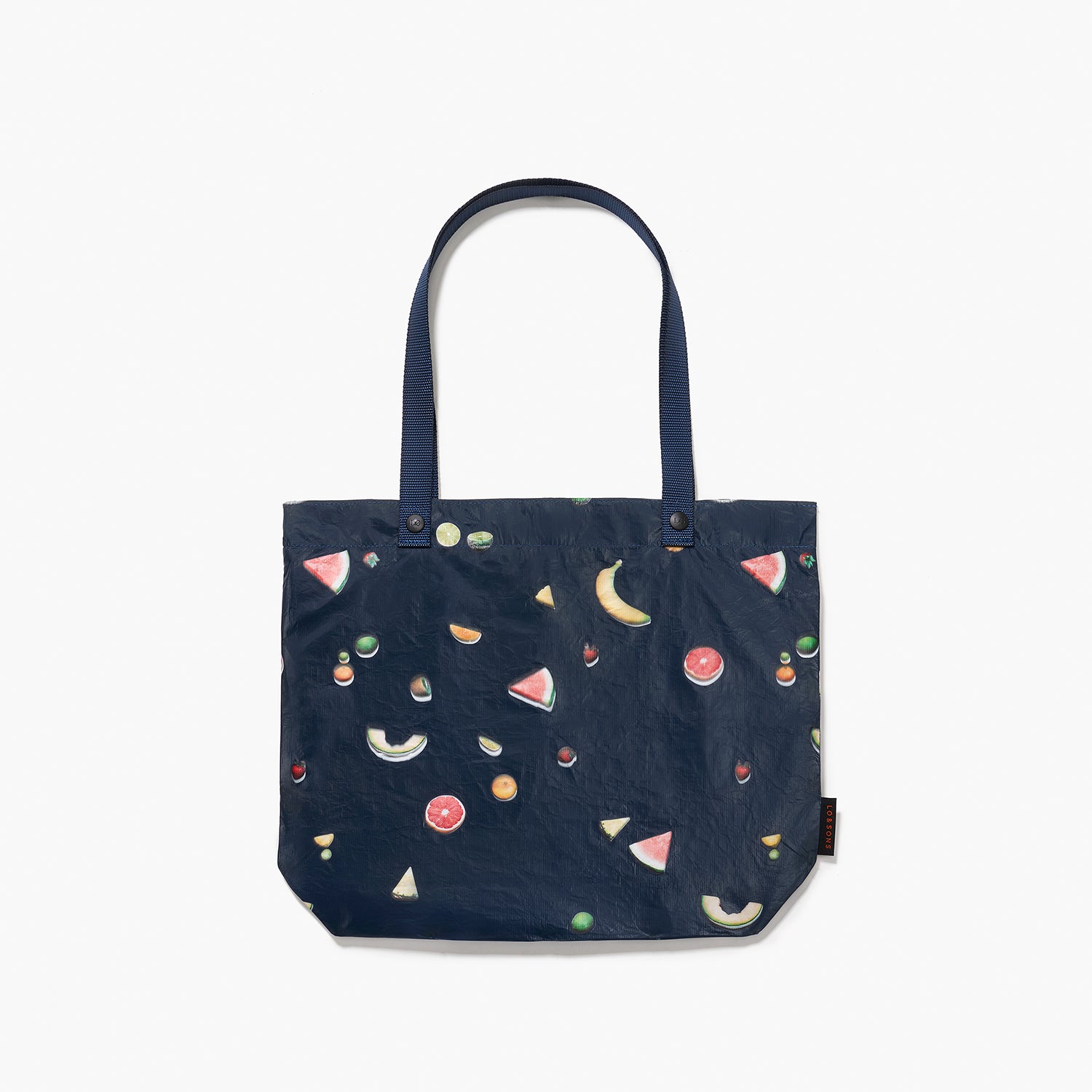 Loandsons Del Mar Packable Tote Small - Tyvek - Navy Fruit