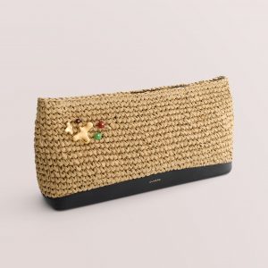Cuyana Raffia Clutch